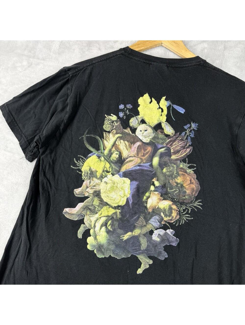 RipNDip Graphic T Shirt Mens M Black Lord Nermal Art Back Print Streetwear Y2K